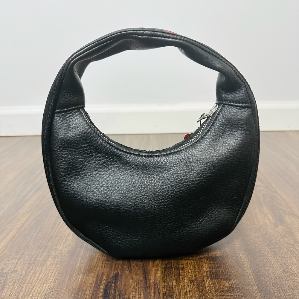 Bruce Glen Logo Mini Egg Rhinestone Mesh Hobo Bag - Picture 10 of 15